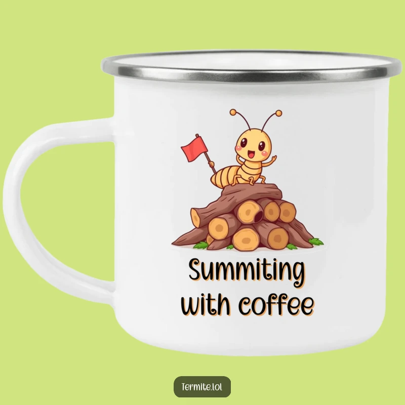 Funny Triumphant Termite Camping Mug - Outdoor Victory, Great Funny Gift