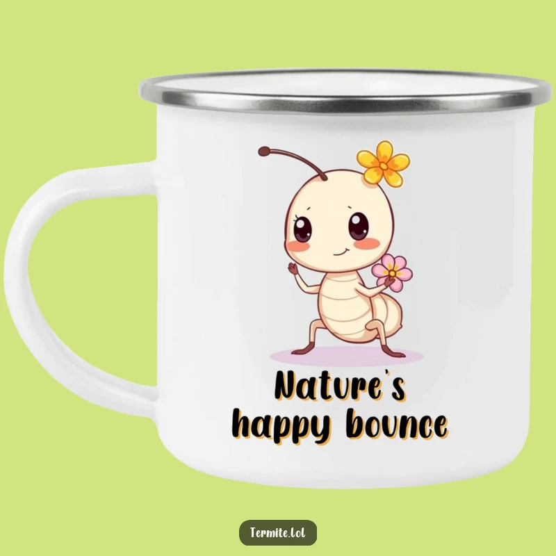 Funny Bouncing Termite Camping Mug - Outdoor Bloom Cheer, Great Funny Gift