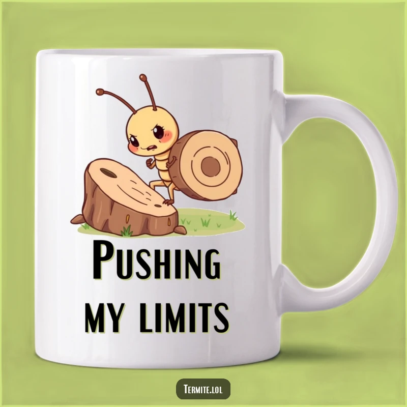 Funny Determined Termite Mug - Wood Chip Hustle, Perfect Funny Gift