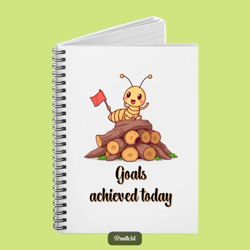 Funny Triumphant Termite Notebook - Log Your Victories, Perfect Funny Gift