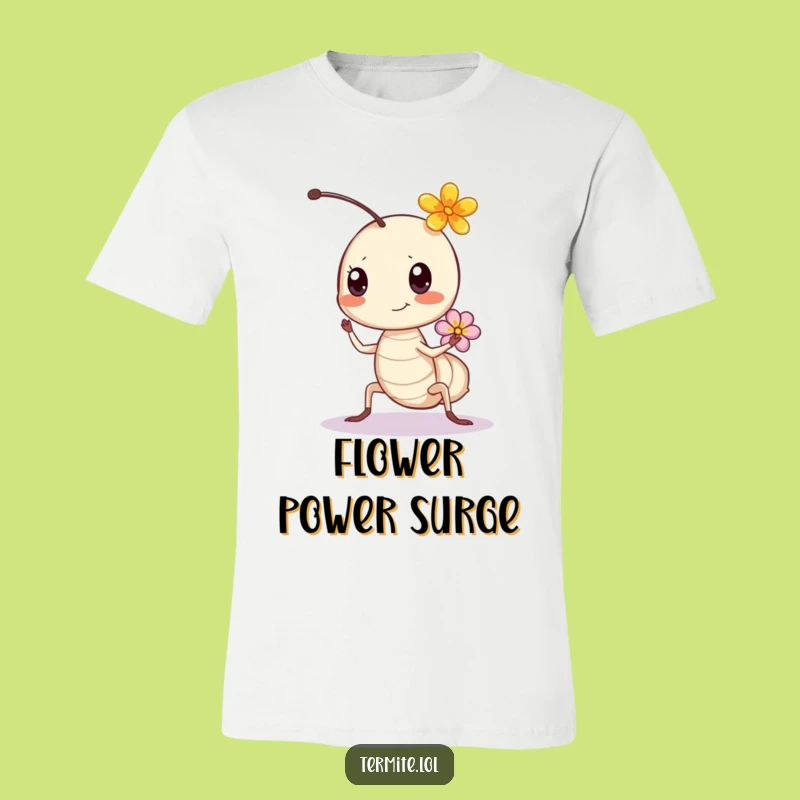 Funny Bouncing Termite T-Shirt - Floral Fun, Great Funny Gift